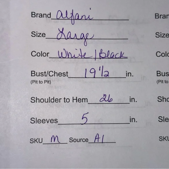 Alfani Black White Ombre Tee L Abstract Brushstroke Short Sleeve - Picture 8 of 8